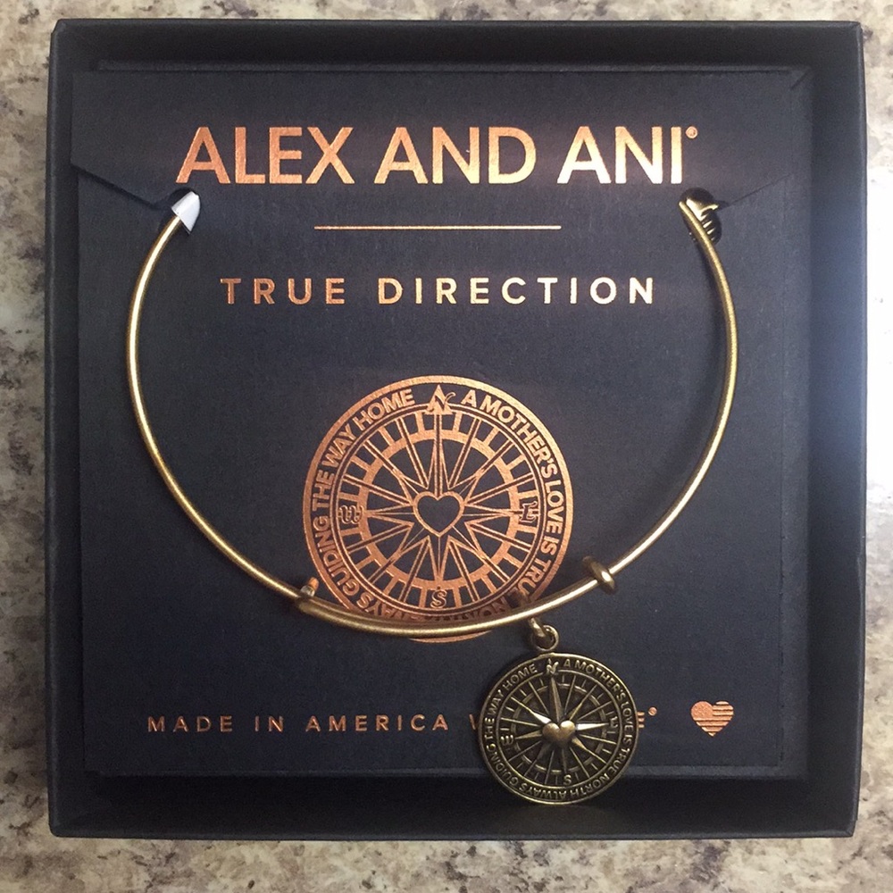 Alex and Ani True Direction Charm Bracelet, Gold